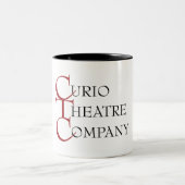 De twee toonbeelden Curio-mok. Tweekleurige Koffiemok (Center)