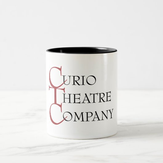 De twee toonbeelden Curio-mok. Tweekleurige Koffiemok (Center)