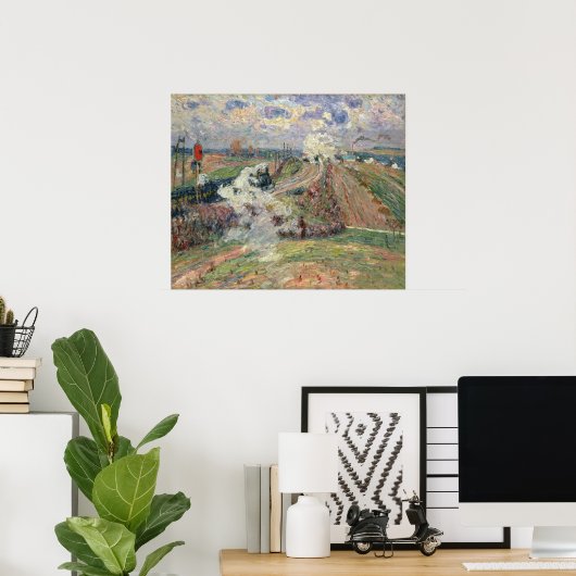 De twee treinen poster (Thuiskantoor)