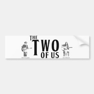 De twee van ons bumpersticker