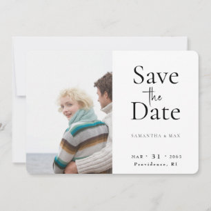 De twee van ons foto bruiloft opslaan van de datum save the date