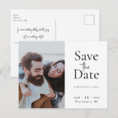 De Twee van Ons Foto Moderne QR-code Bewaar de Da Briefkaart (Voorkant / Achterkant)