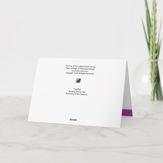 De twee van ons kaart (Achterkant)