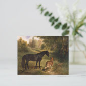 De twee vrienden briefkaart (Staand voorkant)