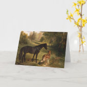 De twee vrienden kaart (Gele Bloem)