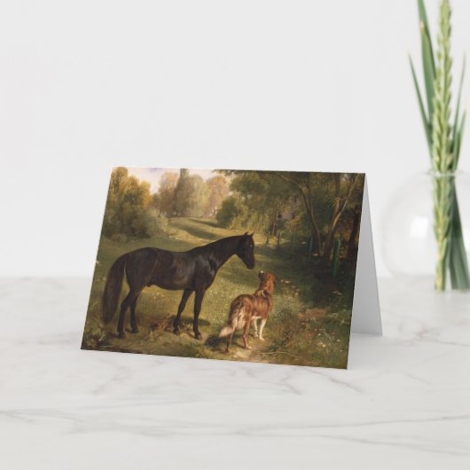 De twee vrienden kaart (Voorkant)