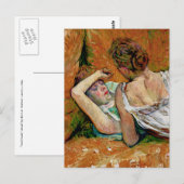 De twee vrienden van Henri de Toulouse-Lautrec Briefkaart (Voorkant / Achterkant)
