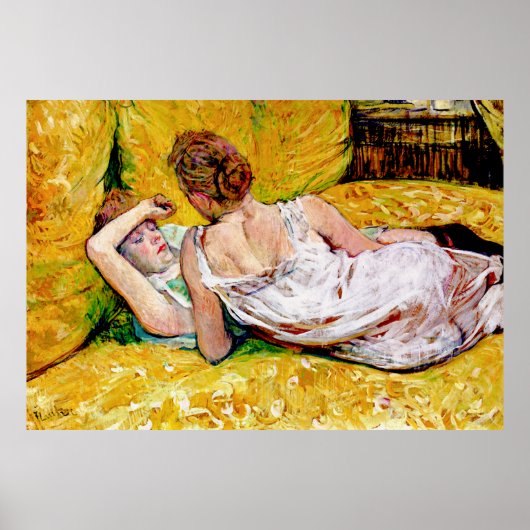 De twee vrienden van Henri de Toulouse-Lautrec Poster (Voorkant)