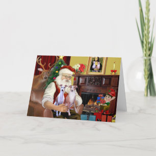 De twee windhonden van Sinterklaas Feestdagen Kaart