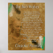 De twee wolven, Cherokee proverb