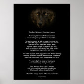 De twee WOLVES CHEROKEE TALE Native American Print (Voorkant)