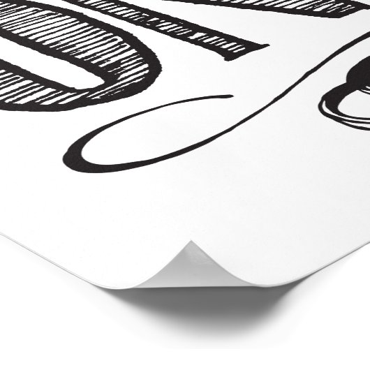 De twee worden één Poster van de kunst (Hoek)