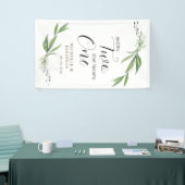 De twee zullen één bloemengroene bruiloft worden spandoek (Beurs)