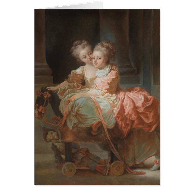 De twee zussen - Jean-Honoré Fragonard (Voorkant)