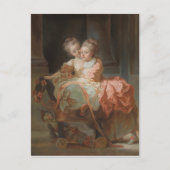 De twee zussen - Jean-Honoré Fragonard Briefkaart (Voorkant)
