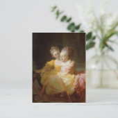 De twee zussen - Jean-Honoré Fragonard Briefkaart (Staand voorkant)