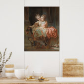 De twee zussen - Jean-Honoré Fragonard Poster (Keuken)