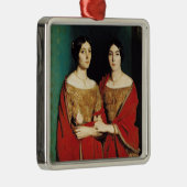 De twee zussen, of Mesdemoiselles Chasseriau Metalen Ornament (Rechts)