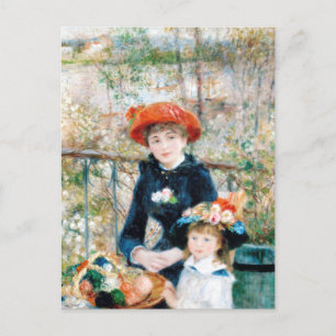 De twee zussen op de terrace Auguste Renoir Briefkaart