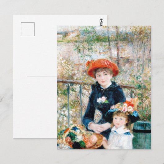 De twee zussen op de terrace Auguste Renoir Briefkaart (Voorkant / Achterkant)