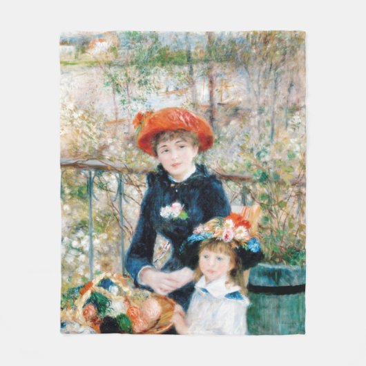De twee zussen op de terrace Auguste Renoir Fleece Deken (Voorkant)