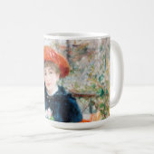 De twee zussen op de terrace Auguste Renoir Koffiemok (Voorkant rechts)