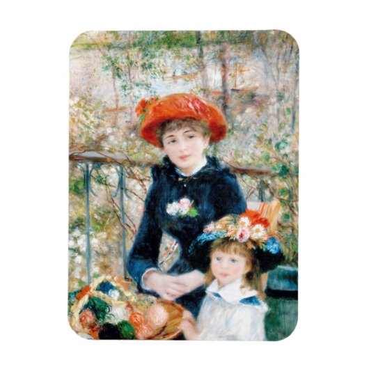 De twee zussen op de terrace Auguste Renoir Magneet (Verticaal)