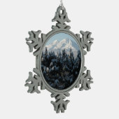 De twee zussen tin sneeuwvlok ornament (Links)