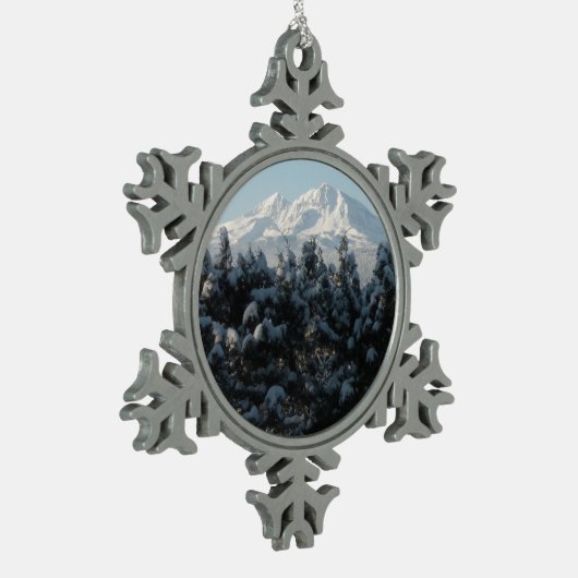 De twee zussen tin sneeuwvlok ornament (Links)