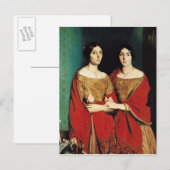De twee Zusters, of Mesdemoiselles Chasseriau Briefkaart (Voorkant / Achterkant)