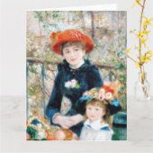 De Twee Zusters, Op het terras Auguste  Renoir    Kaart (Gele Bloem)