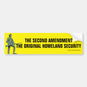 De Tweede Amendement Originele Binnenlandse Veilig Bumpersticker