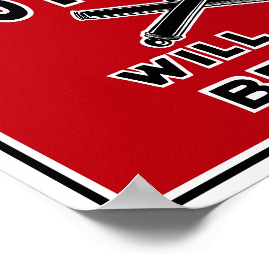 De tweede artillerie heeft 200 echte Mannen nodig  Poster (Hoek)