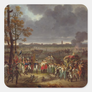 De tweede belegering van Mantua Vierkante Sticker