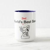 De tweede beste baas ter wereld mok (Midden)