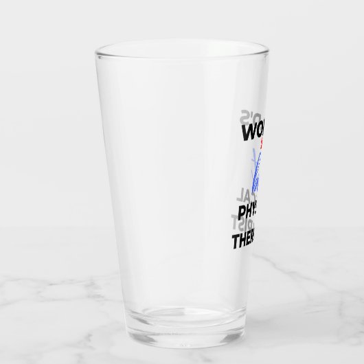 De tweede beste fysieke therapist ter wereld 2 glas (Rechts)