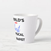De tweede beste fysieke therapist ter wereld 2 latte mok (Rechterhoek)