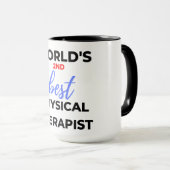 De tweede beste fysieke therapist ter wereld 2 mok (Voorkant rechts)