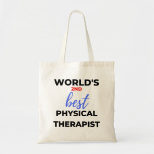 De tweede beste fysieke therapist ter wereld 2 tote bag