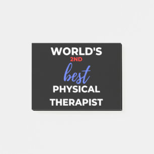 De tweede beste fysiotherapeut ter wereld post-it® notes
