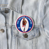 De tweede bliksem ronde button 7,6 cm (In situ)