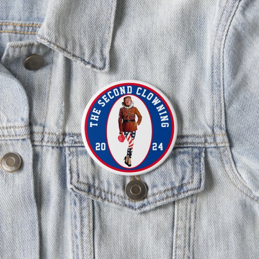 De tweede bliksem ronde button 7,6 cm (In situ)