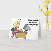 **DE TWEEDE DAG WENST EEN HARDE WERKVROUW** KAART (Gele Bloem)