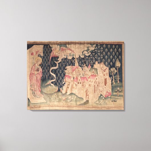 De tweede engel kondigt de herfst van Babylon aan Canvas Afdruk (Voorkant)