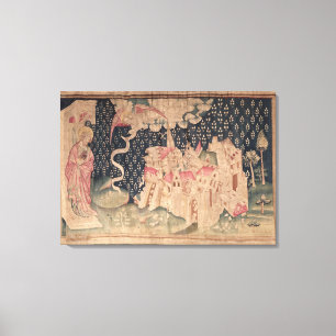 De tweede engel kondigt de herfst van Babylon aan Canvas Afdruk