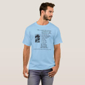DE TWEEDE GROEP RECHTEN, AFBEELDING + QUOTE T-SHIRT (Voorkant volledig)