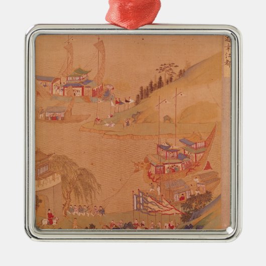 De tweede keizer van Sui, Yangdi Metalen Ornament (Voorkant)
