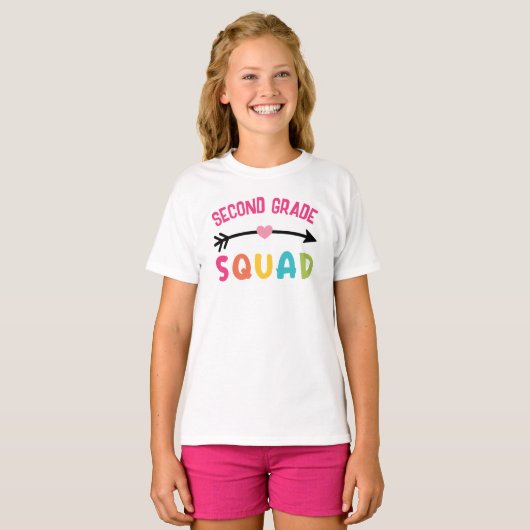 De tweede klas Squad School T-shirt (Voorkant volledig)