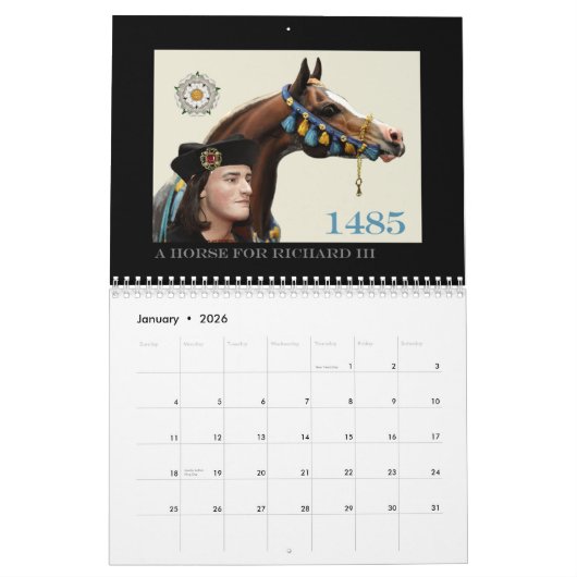 De tweede komt van Richard III Kalender (Jan 2026)