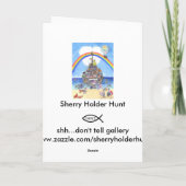 De tweede landingsplek, de ark van Noach Kaart (Achterkant)